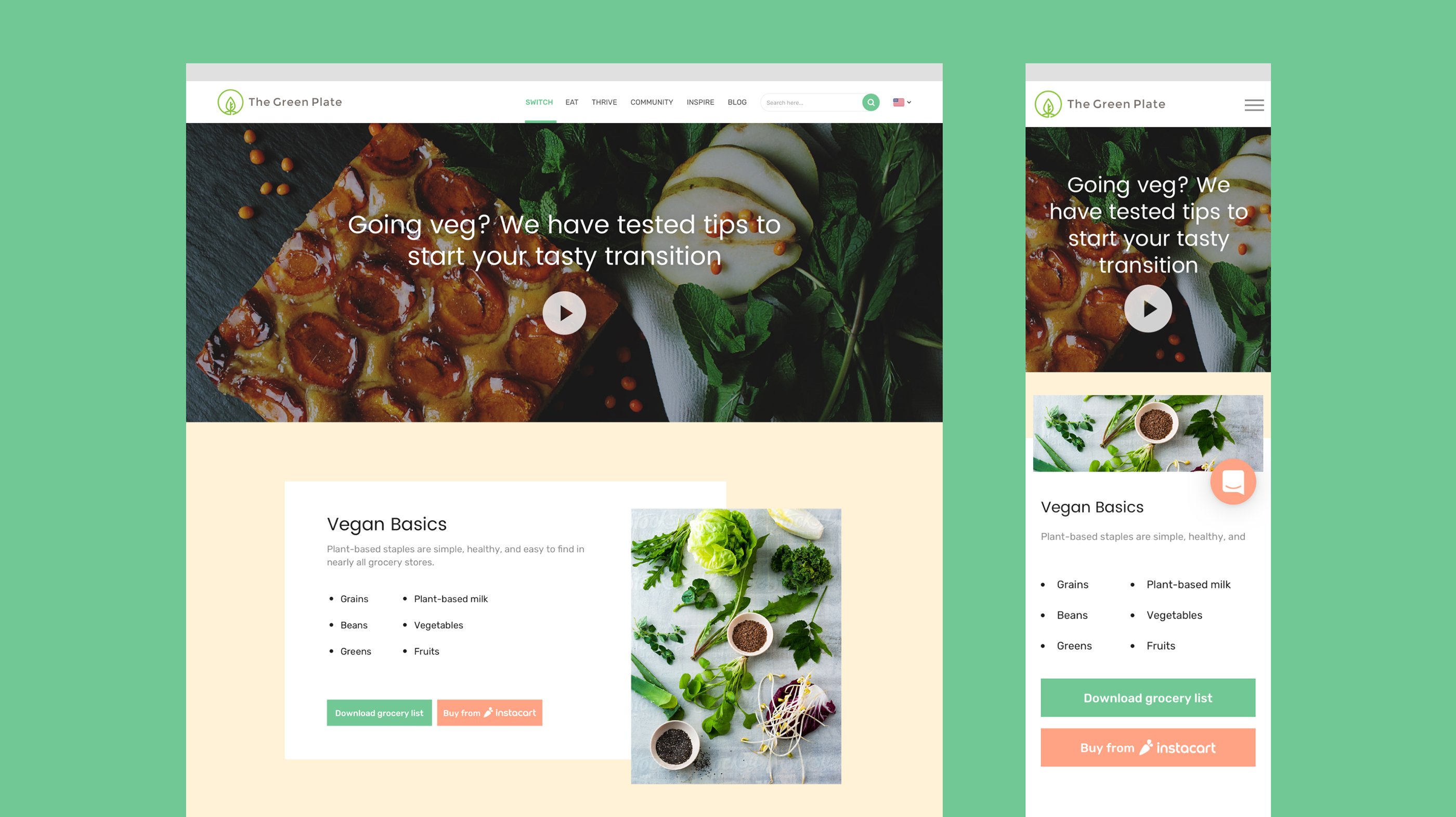 The Green Plate Responsive