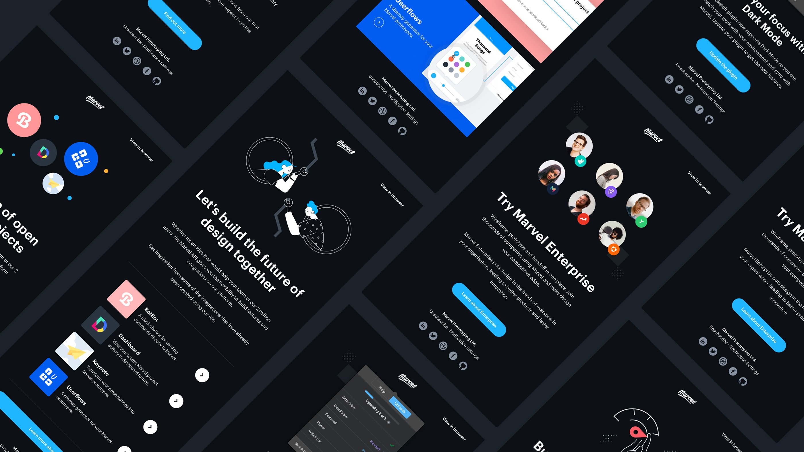 Marvel Emails Dark Mode