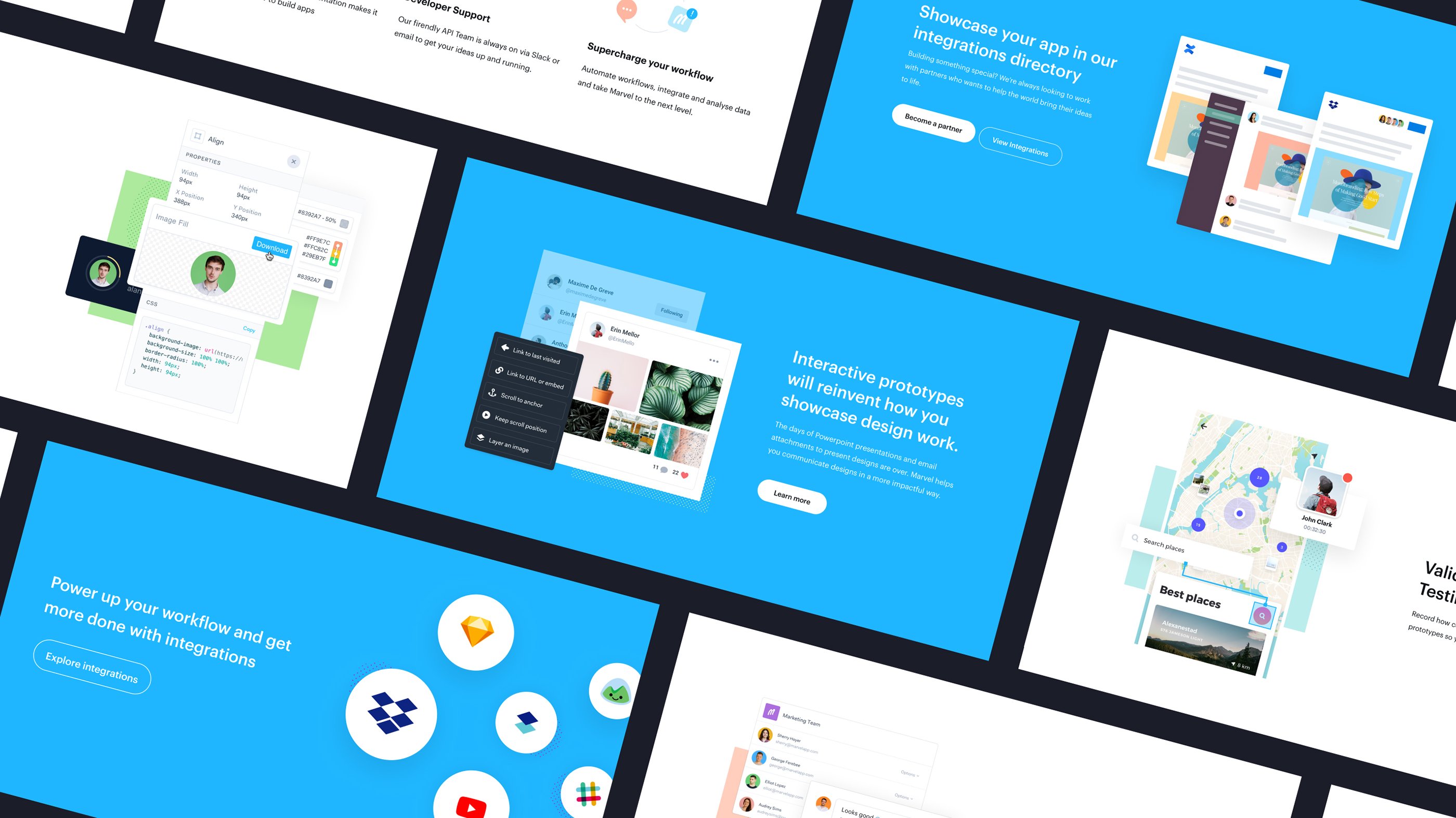 Marvel Website Highlights