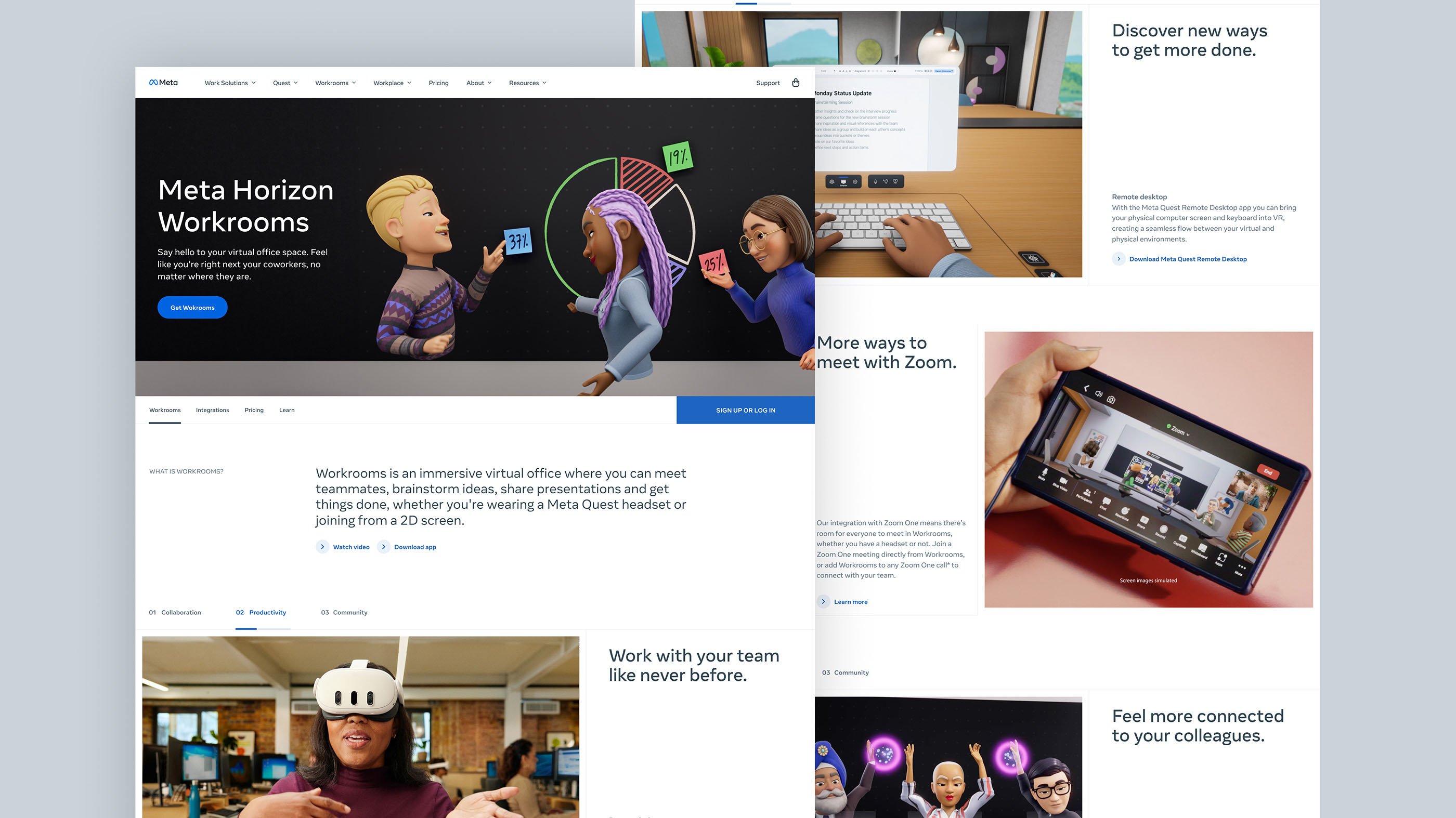 Horizon Workrooms Website