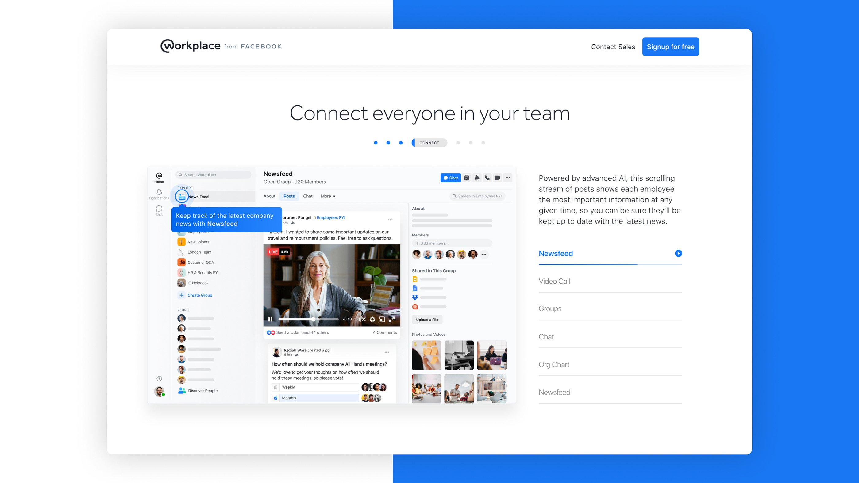Newsfeed Product Demo